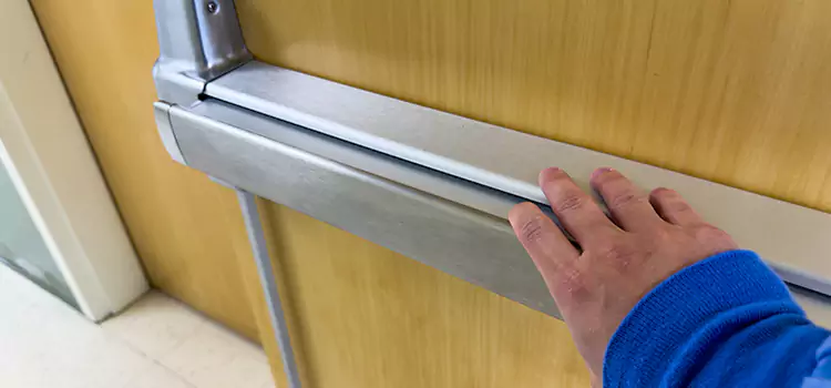 Installing a Push Bar on a Door Laurel